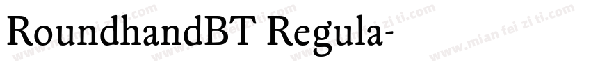 RoundhandBT Regula字体转换